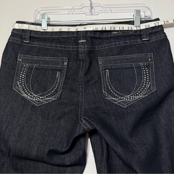 Baccini Denim - NEW Baccini Black Women's Denim Jeans with Rhinestone Pockets Size 12P